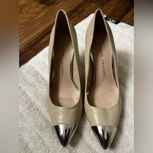 Chinese Laundry Cream and Silver Heels